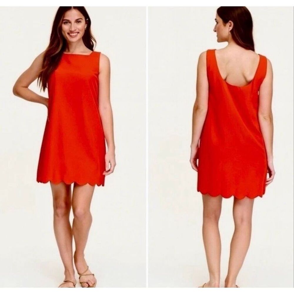 Kate Spade x Target Scallop Hem Mini Dress Red S NEW